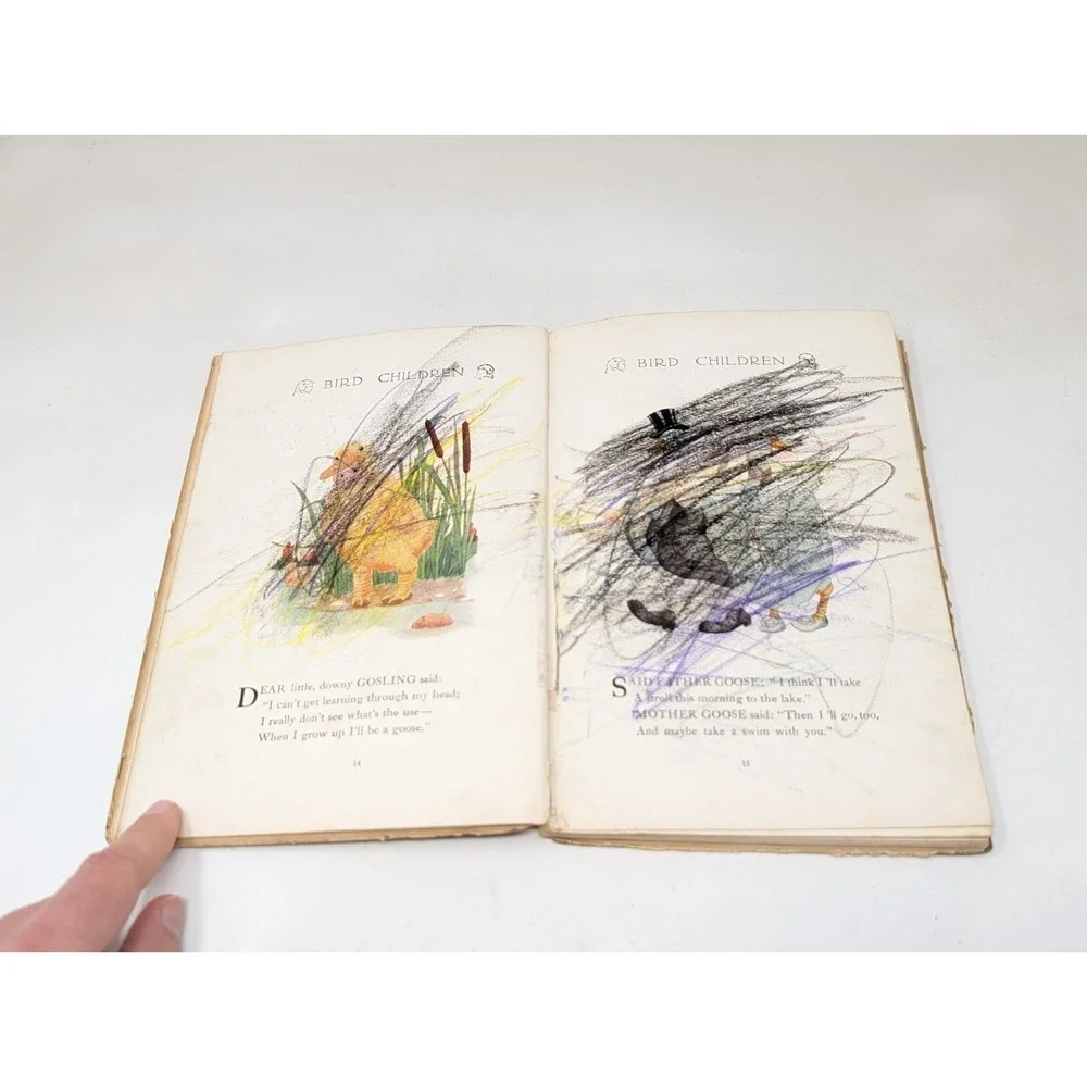Bird Children By Elizabeth Gordon Antique 1912 Book MT Ross HC‎ 9th edition VTG